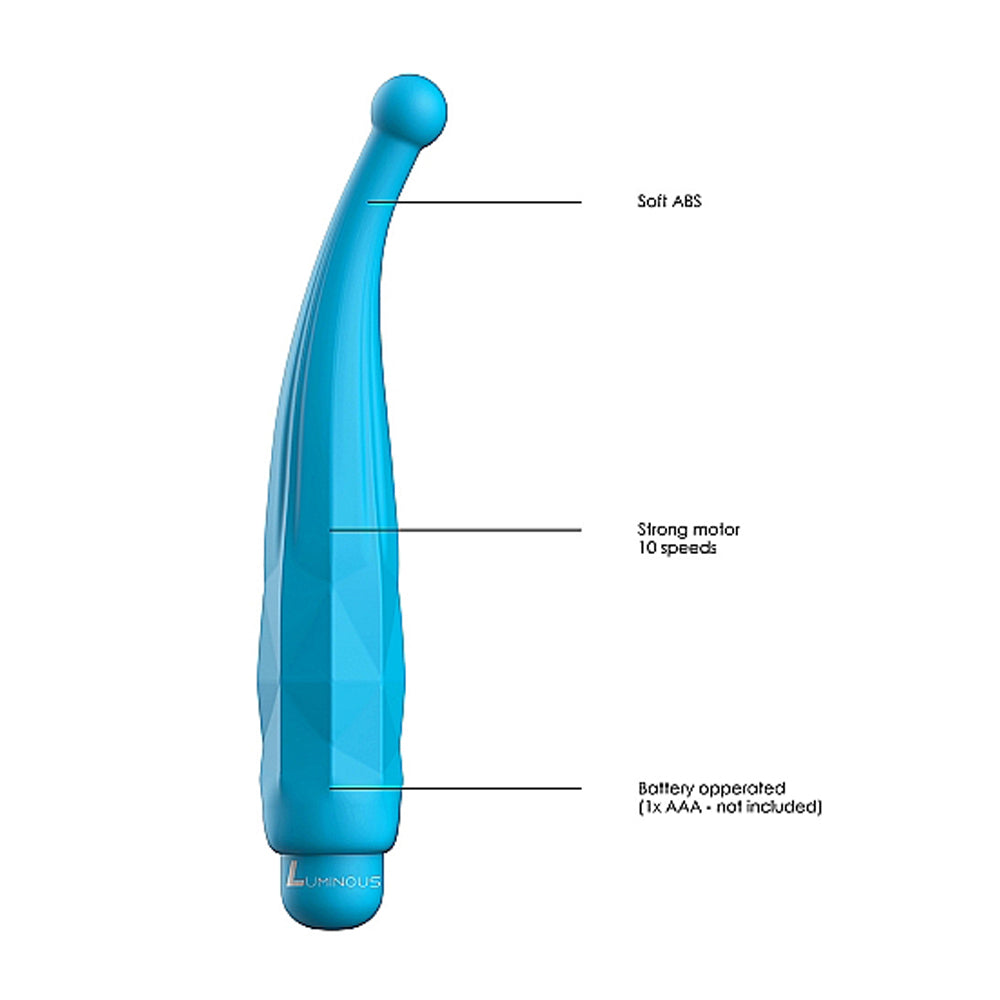 Luminous Lyra Abs Bullet With Silicone Sleeve 10 Speeds Turquoise