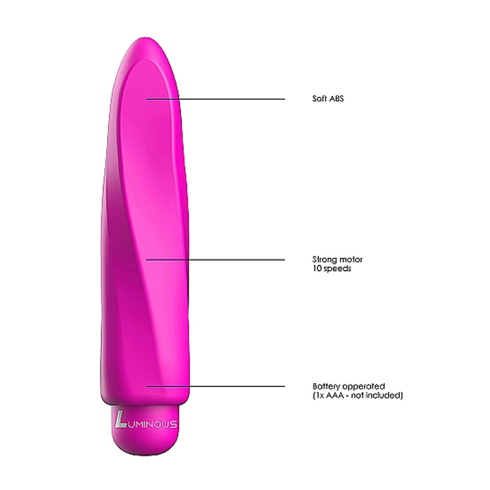 Luminous Myra Abs Bullet With Silicone Sleeve 10 Speeds Fuchsia