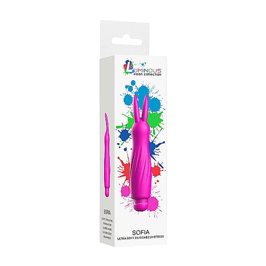 Luminous Sofia Abs Bullet With Silicone Sleeve 10 Speeds Fuchsia