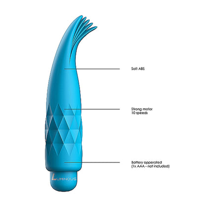 Luminous Zoe Abs Bullet With Silicone Sleeve 10 Speeds Turquoise