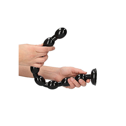 Ouch! Ass Snake Beaded Dildo 19.5 In. Black