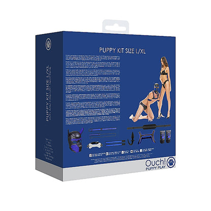 Puppy Play Neoprene Puppy Kit L/xl Blue