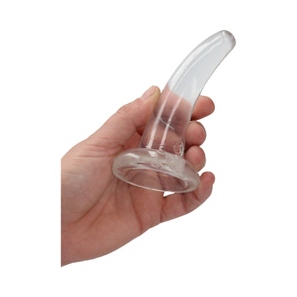 Realrock Crystal Clear Non-realistic Dildo With Suction Cup 4.5 In. Translucent