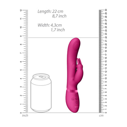 Vive May Dual Pulse-wave & Vibrating C-spot & G-spot Rabbit  Pink