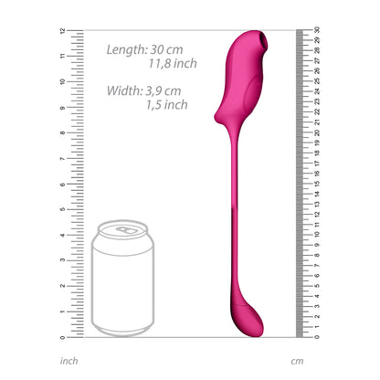 Vive Quino Air Wave & Vibrating Egg Vibrator Pink