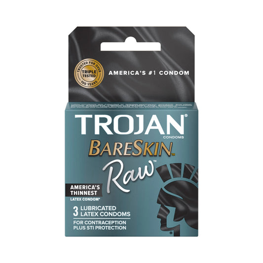 Trojan Bareskin Raw 3-pack