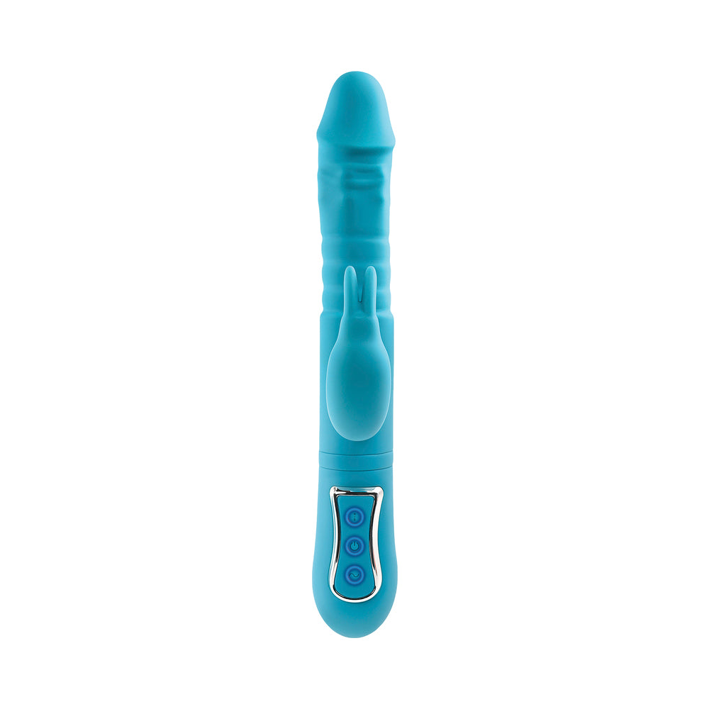 Adam & Eve Eve's Thrusting Triple Joy Rabbit - Teal