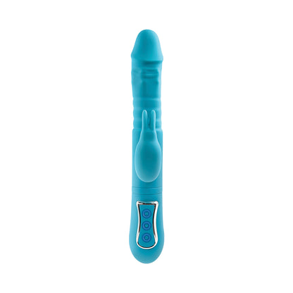 Adam & Eve Eve's Thrusting Triple Joy Rabbit - Teal