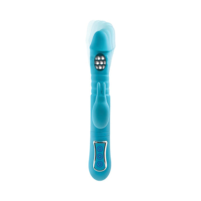 Adam & Eve Eve's Thrusting Triple Joy Rabbit - Teal