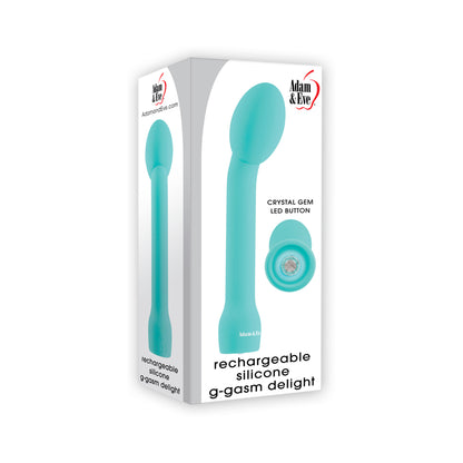 Adam & Eve G-Gasm Delight Rechargeable Silicone G Spot Vibe - Teal