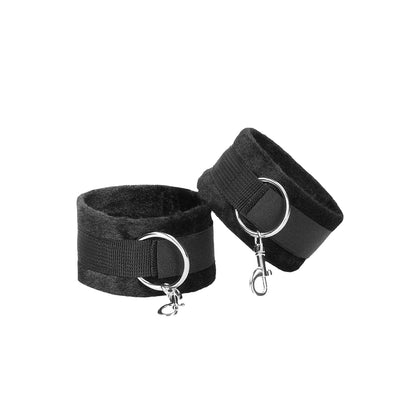 Ouch! Black & White Velcro Hogtie With Hand And Ankle Cuffs Black