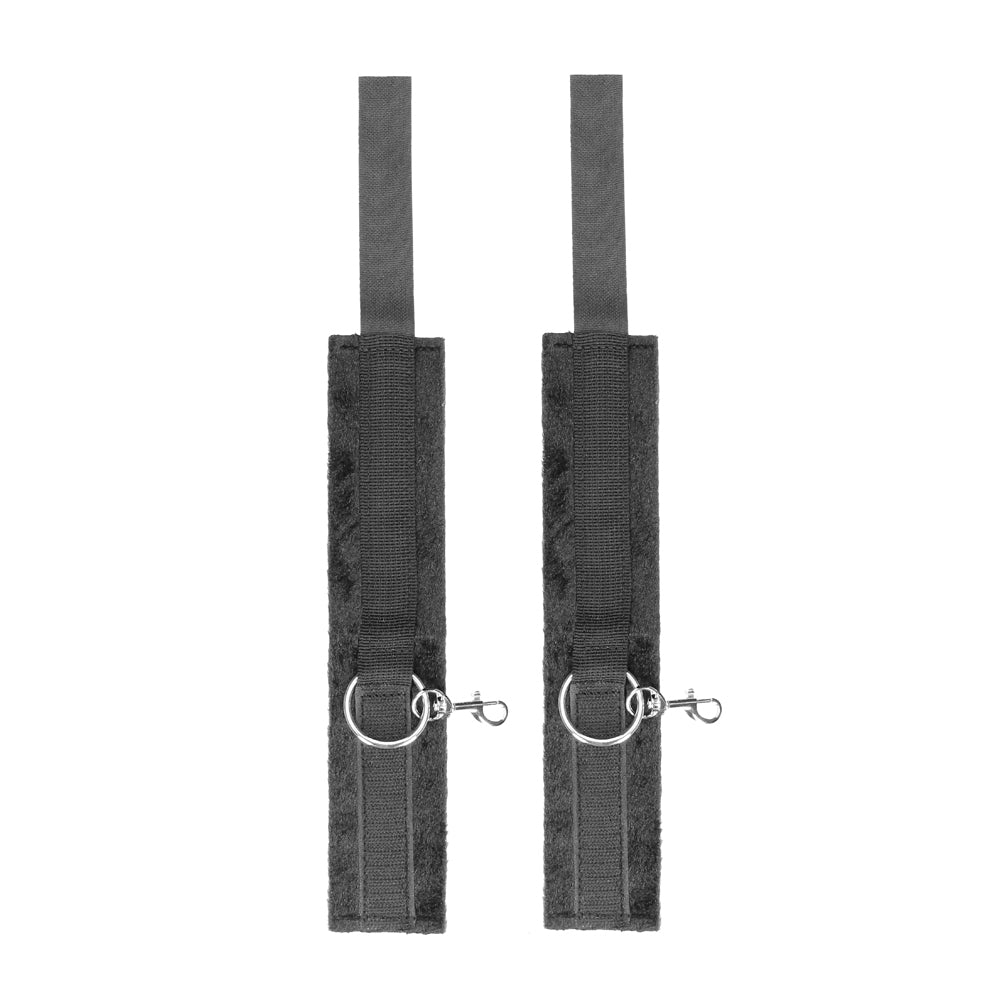 Ouch! Black & White Velcro Hogtie With Hand And Ankle Cuffs Black