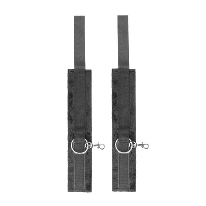 Ouch! Black & White Velcro Hogtie With Hand And Ankle Cuffs Black