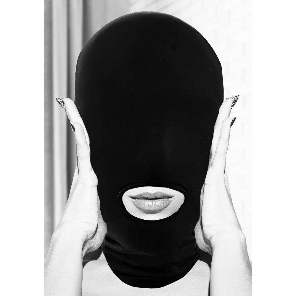 Ouch! Black & White Subversion Mask With Open Mouth And Eye Black
