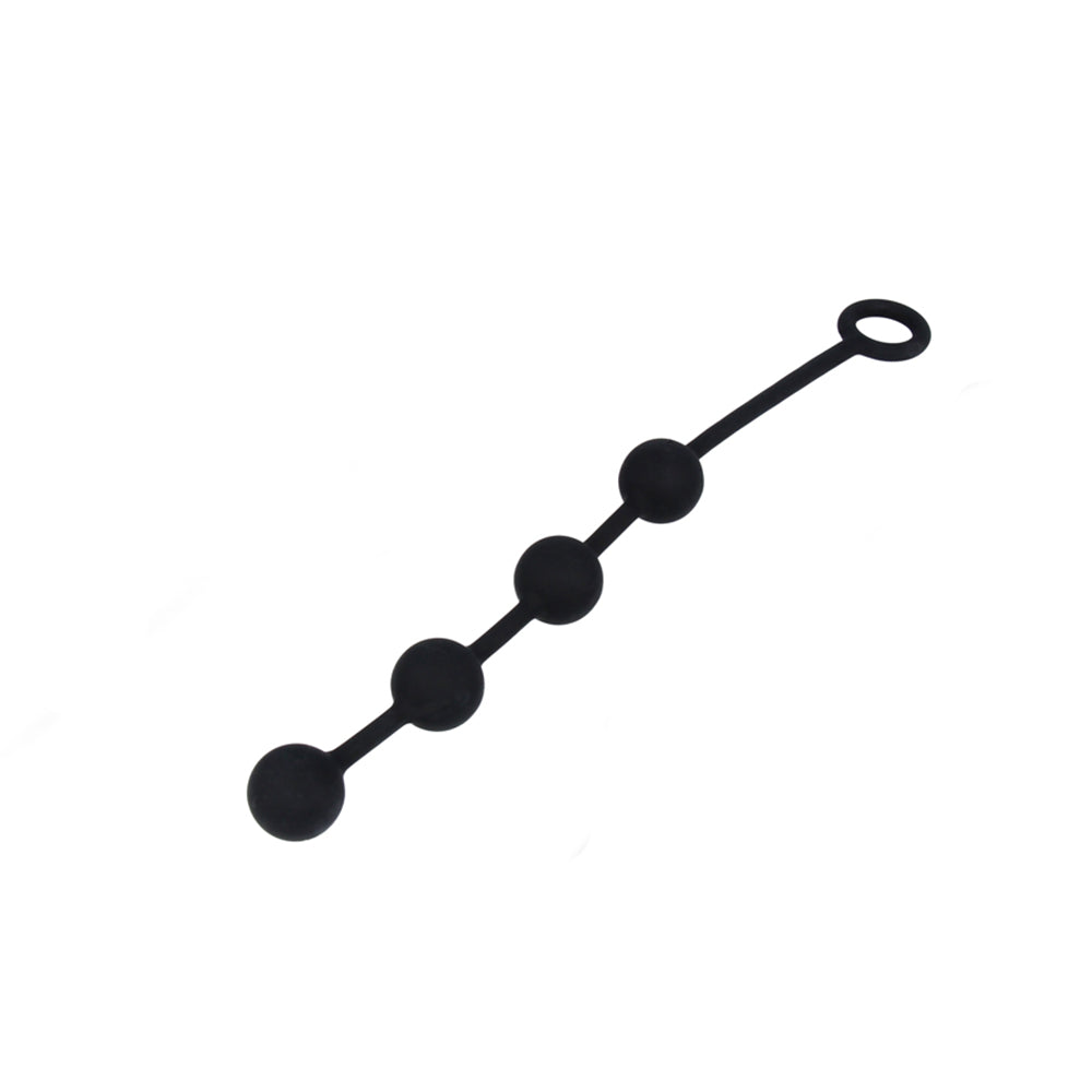 Nexus Excite Anal Beads Silicone Medium Black –