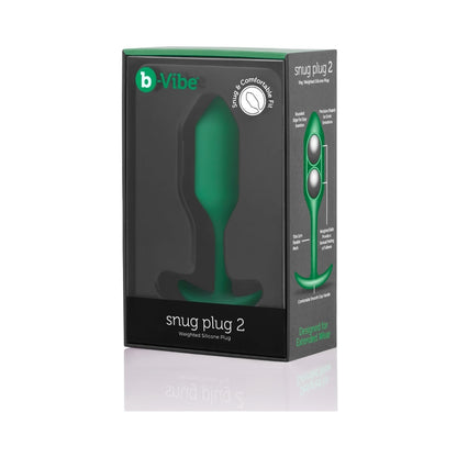 b-Vibe Weighted Snug Plug 2 - 114 g Green