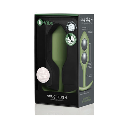 b-Vibe Weighted Snug Plug 4 - 257 g Army