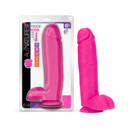 Au Naturel Bold Huge Dildo 10 In. Pink