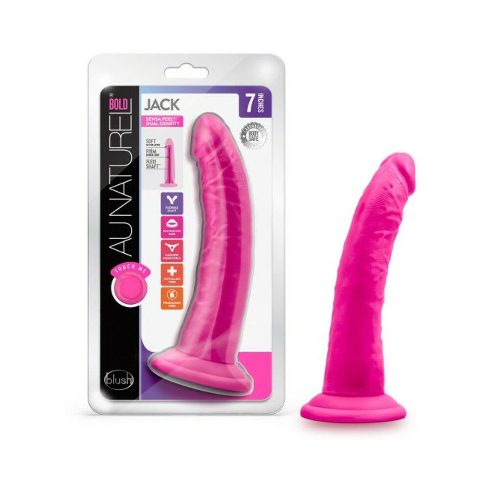 Au Naturel Bold Jack Dildo 7 In. Pink