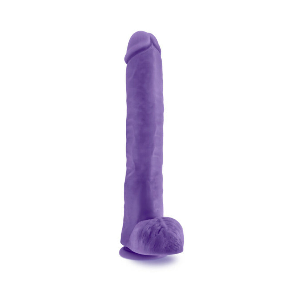 Au Naturel Bold Daddy Dildo 14 In. Purple