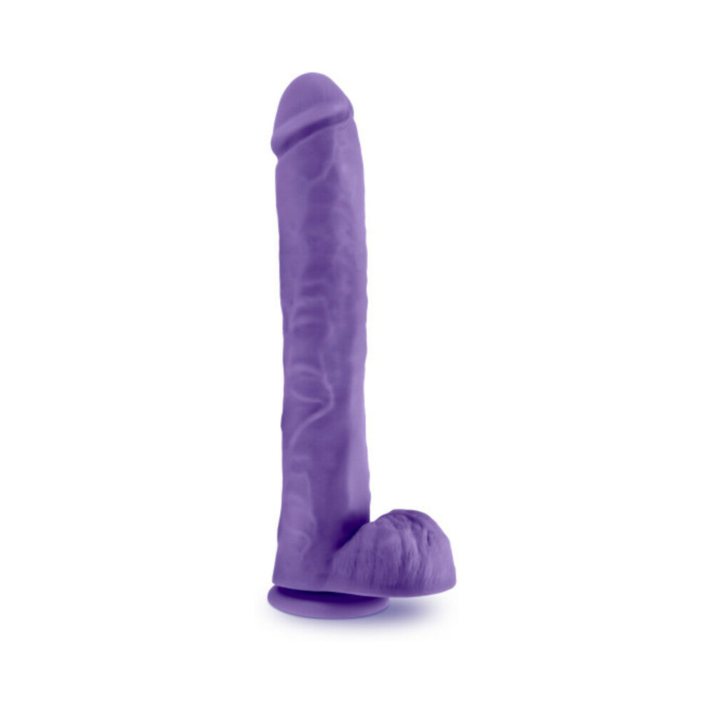 Au Naturel Bold Daddy Dildo 14 In. Purple