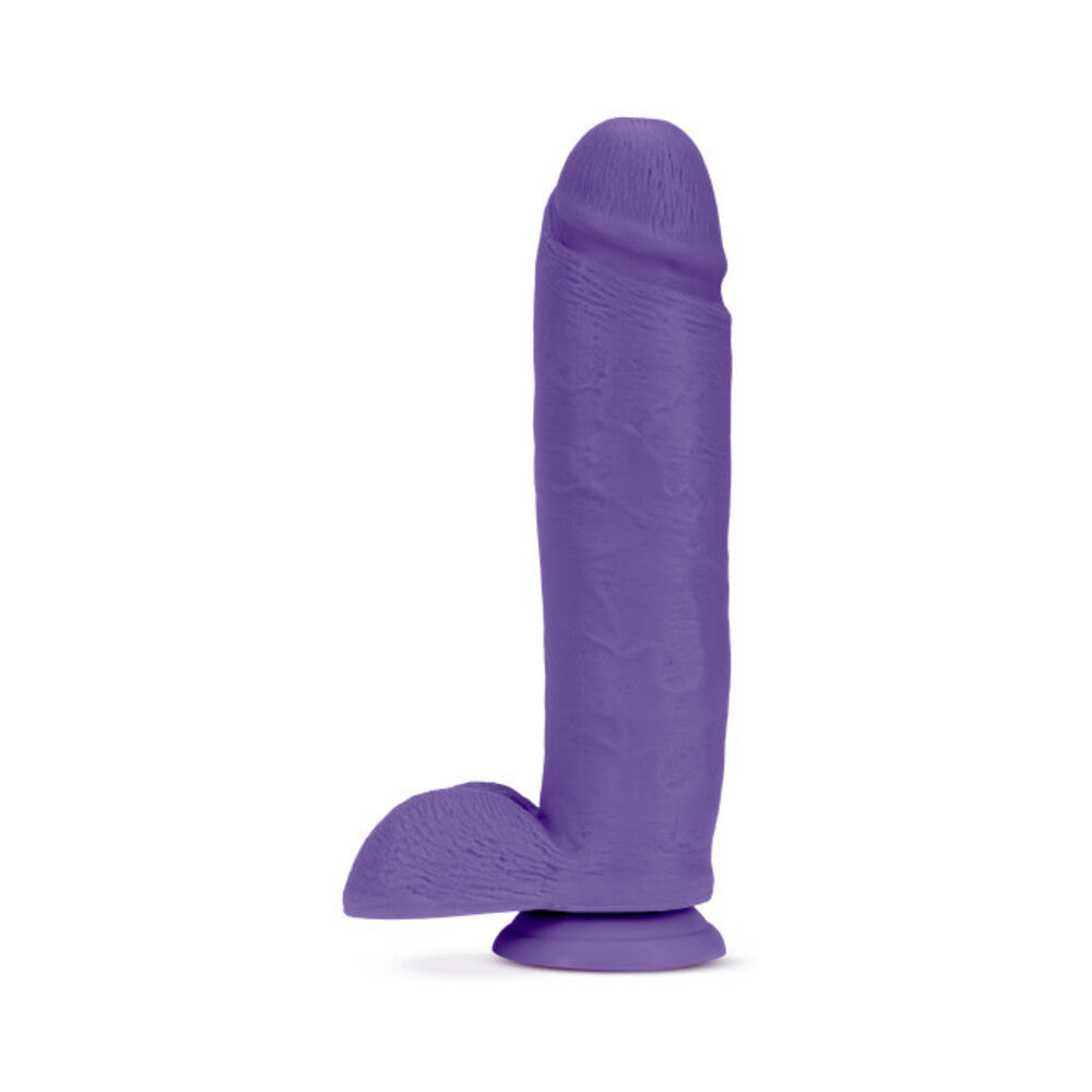 Au Naturel Bold Huge Dildo 10 In. Purple