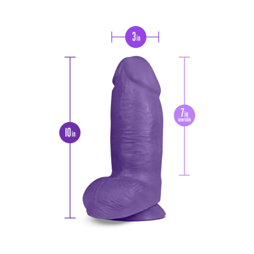 Au Naturel Bold Chub Dildo 10 In. Purple