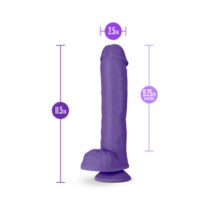 Au Naturel Bold Big John Dildo 11 In. Purple