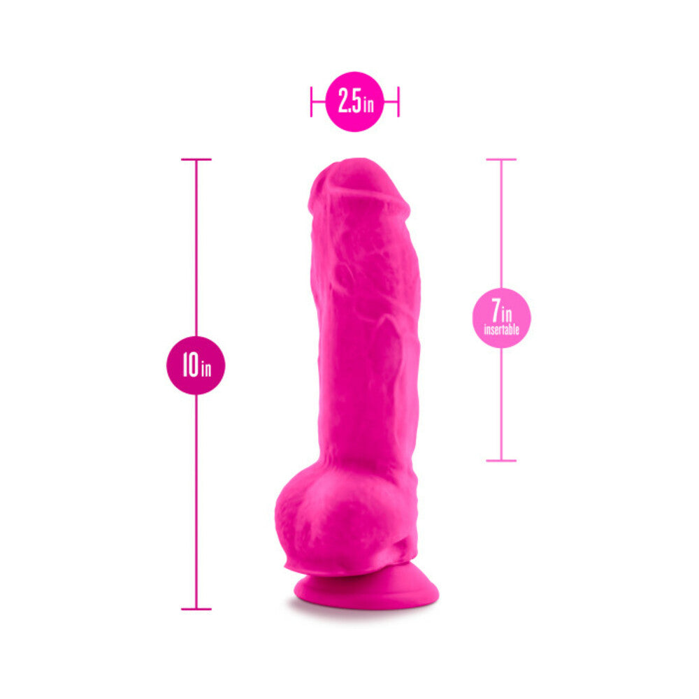 Au Naturel Bold Big Boy Dildo 10 In. Pink