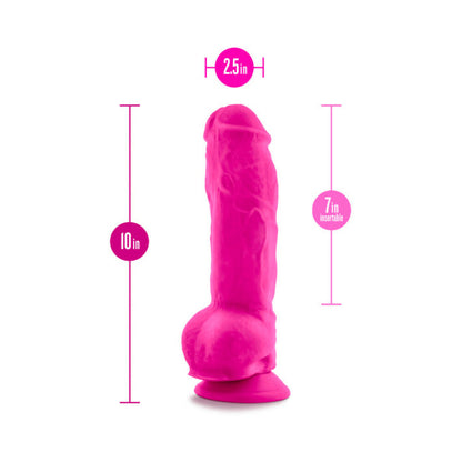 Au Naturel Bold Big Boy Dildo 10 In. Pink