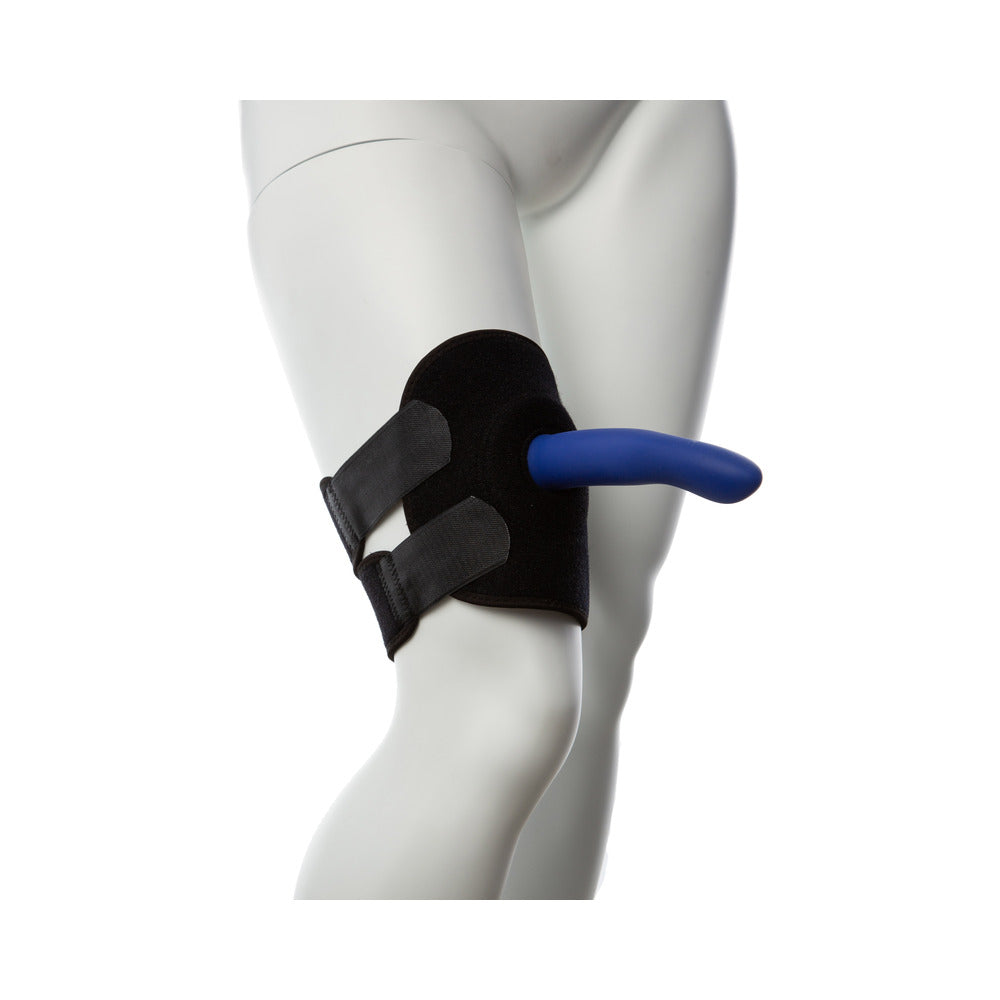 Gender Fluid Thigh Rider Strap-on Harness Black Xl-xxxl