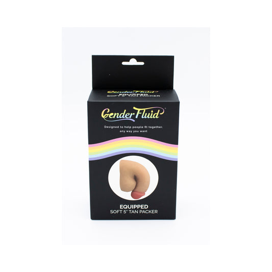 Gender Fluid Equipped Soft Packer 5 In. Tan