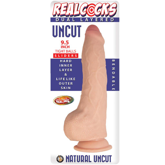 Realcocks Dual Layered Uncut Slider Tight Balls 9.5 In. Light