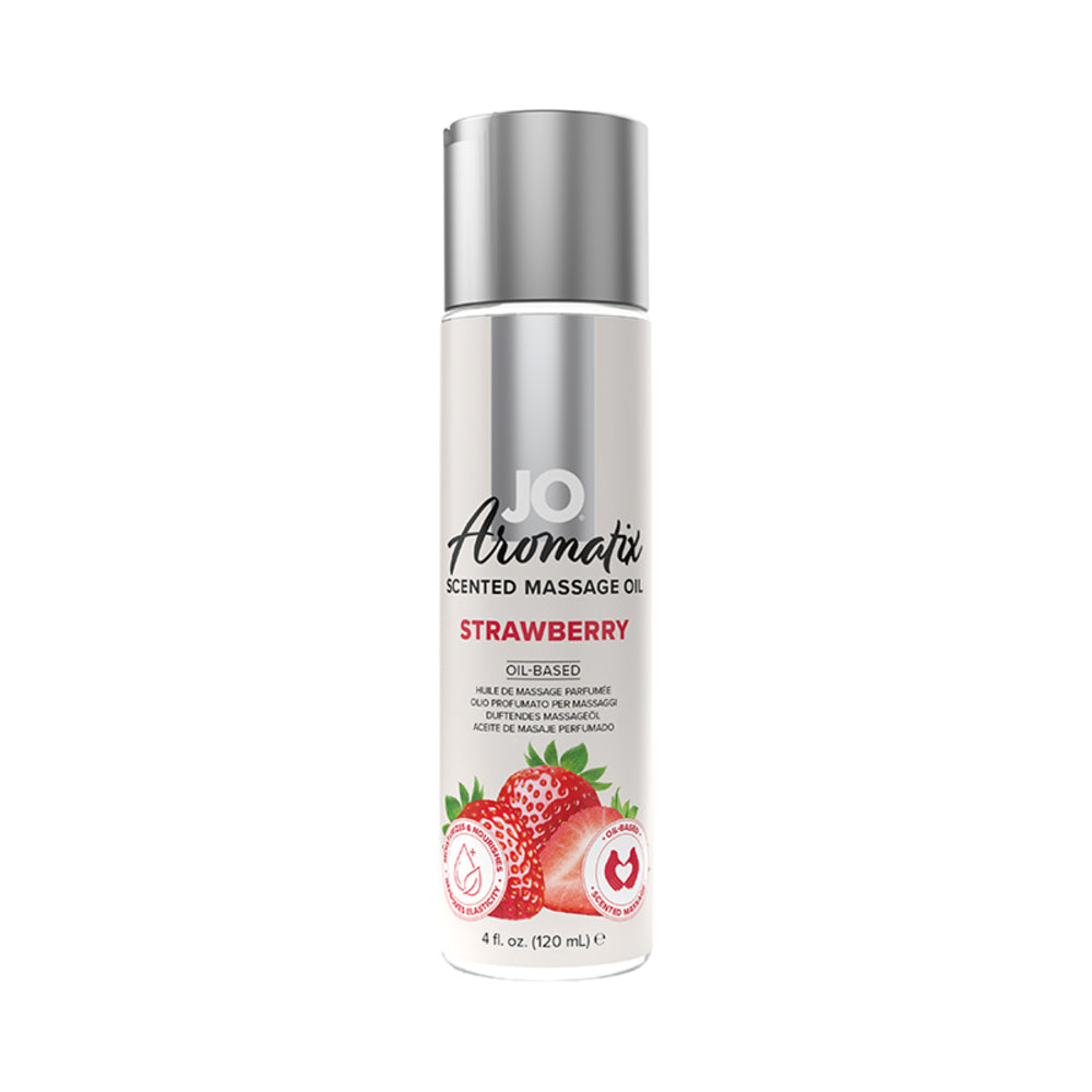 Jo Aromatix Strawberry Massage Oil 4 Oz.