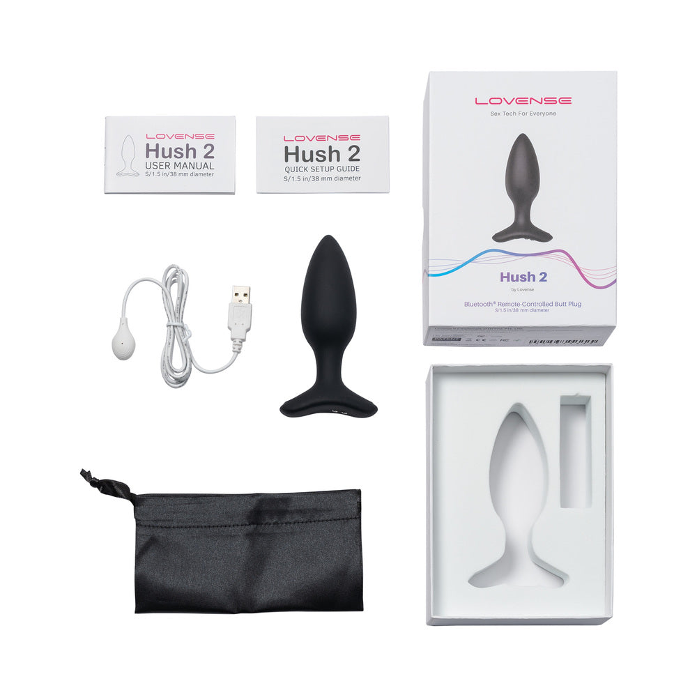 Lovense Hush 2 Butt Plug 1.5 In.