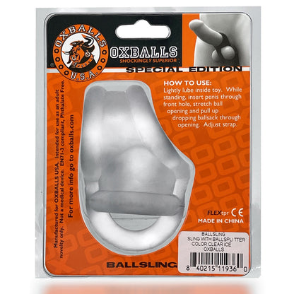 Oxballs Ballsling Ball-split-sling Clear Ice