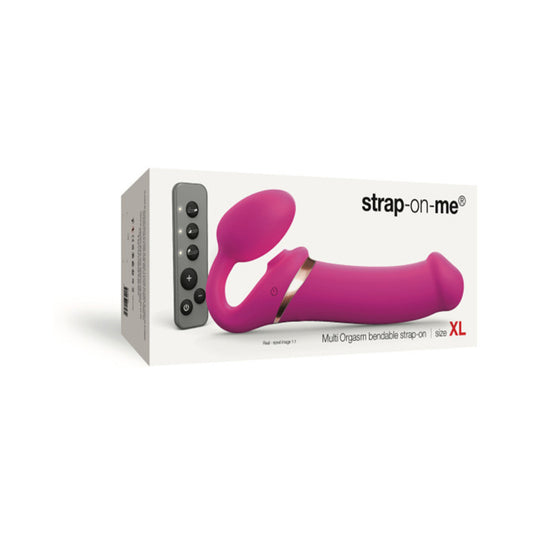 Strap-on-me Multi Orgasm Bendable Strap-on Xl Fuchsia