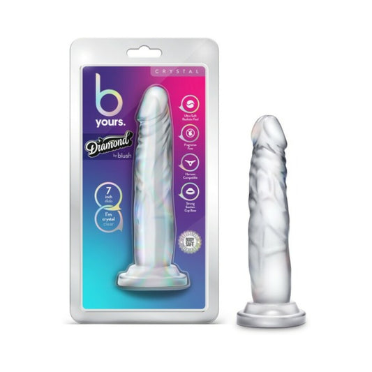 B Yours Diamond Crystal 7in Clear