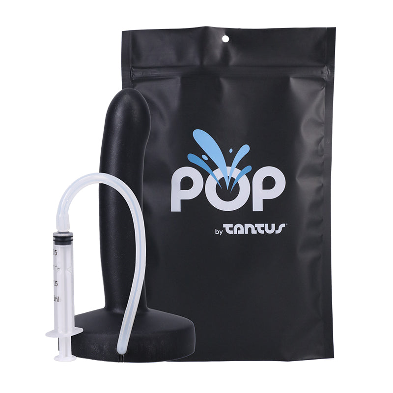 Pop Slim By Tantus Squirting Dildo Midnight Bag