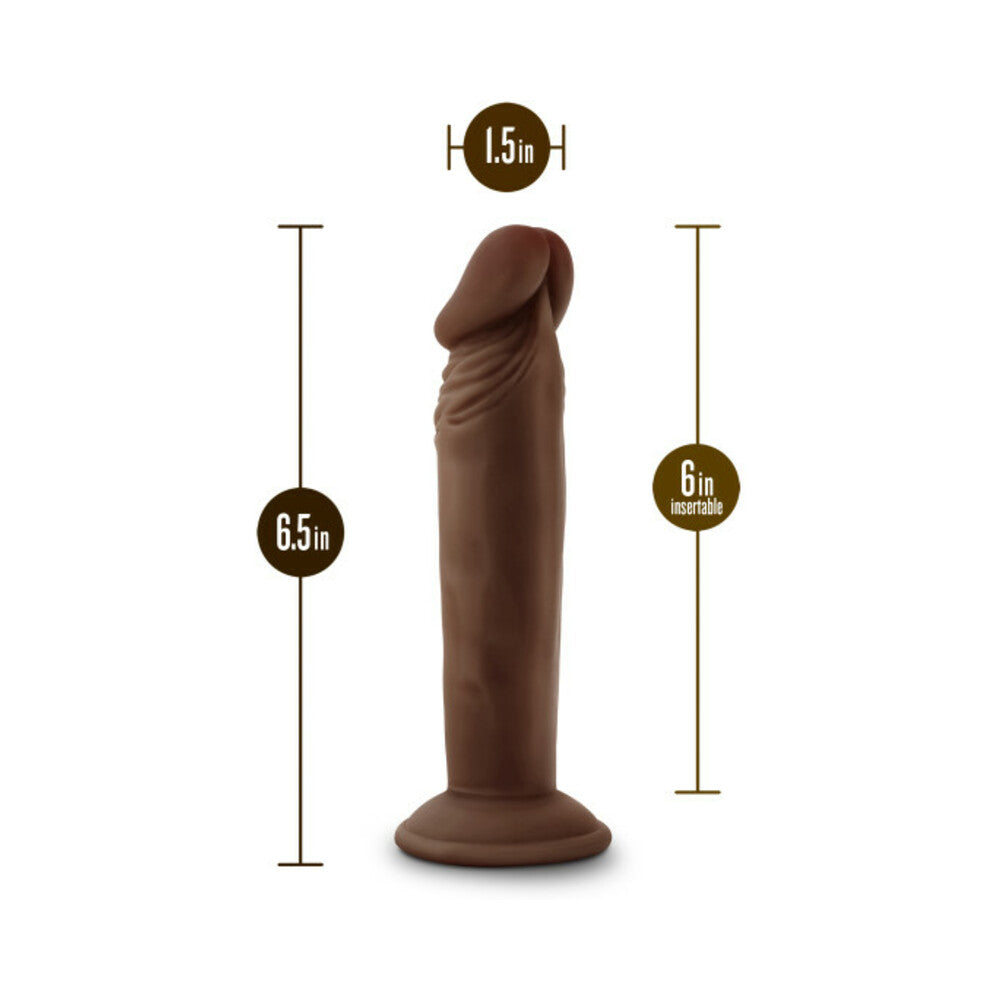 Dr. Skin Plus 6in Posable Dildo Chocolat