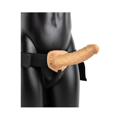 Realrock Hollow Strap-on Without Balls 8 In. Caramel
