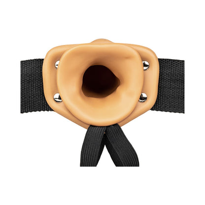 Realrock Hollow Strap-on Without Balls 8 In. Caramel
