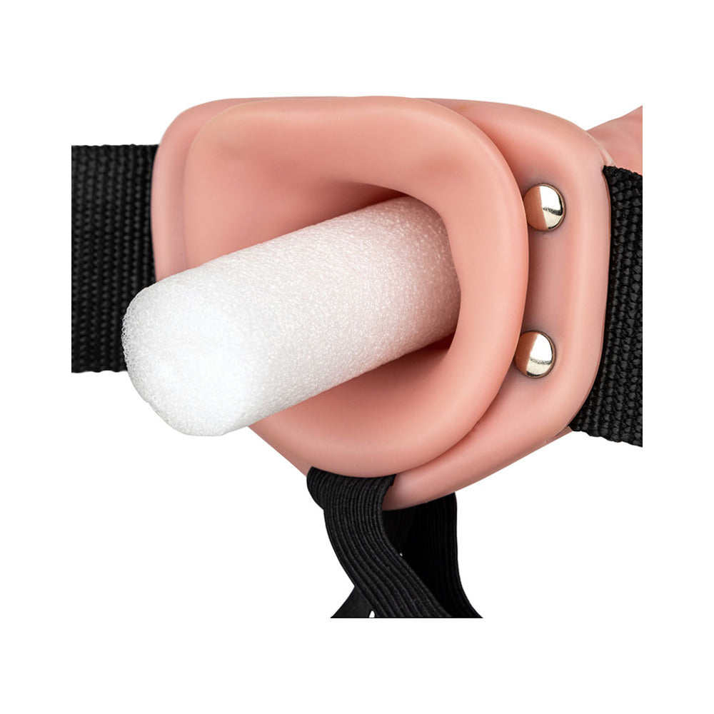 Realrock Hollow Strap-on Without Balls 10 In. Vanilla