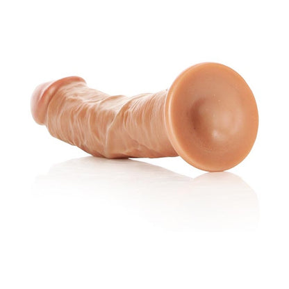 Realrock Curved Realistic Dildo With Suction Cup 7 In. Caramel