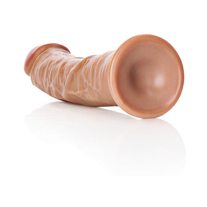 Realrock Curved Realistic Dildo With Suction Cup 9 In. Tan