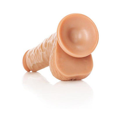 Realrockstraight Realistic Dildo With Balls And Suction Cup 7 In. Tan