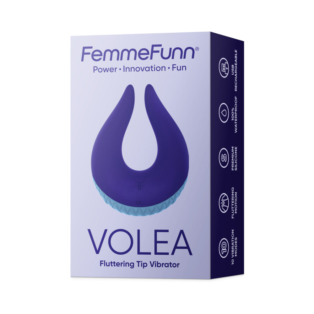 Femme Funn Volea Fluttering Tip Vibrator - Light Blue