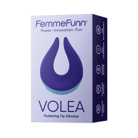 Femme Funn Volea Fluttering Tip Vibrator - Light Blue