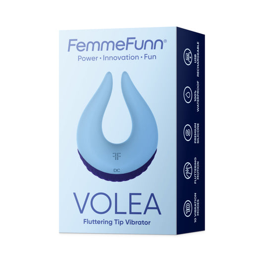 Femme Funn Volea Fluttering Tip Vibrator - Dark Purple