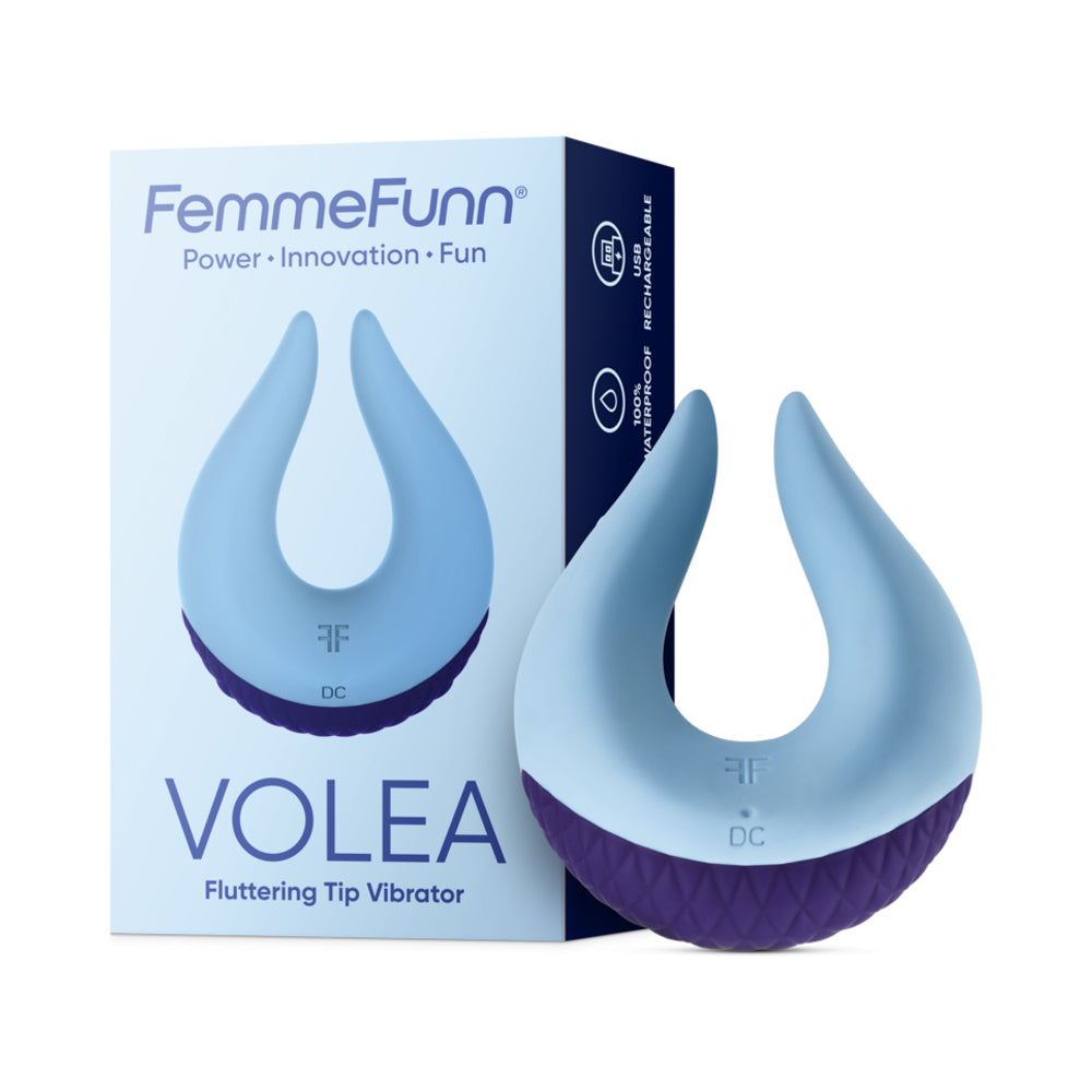 Femme Funn Volea Fluttering Tip Vibrator - Dark Purple